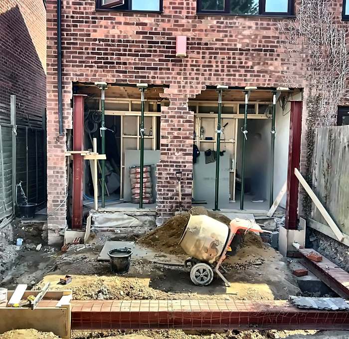 Rear Extension, Groundworks Stage